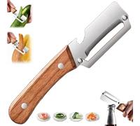 Zero Snag Wooden Peeler, Zero Snag Wooden Kitchen Tool, 2-In-1 Multifunctional Vegetable Peeler with Bottle Opener, for Potato, Pumpkin, Carrot, Fruit Veggie Prep (1pcs)