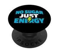 Zero Sugar Lifestyle Keto Control de glucosa bajo en carbohidratos PopSockets PopGrip Adhesivo