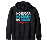 Zero Sugar Lifestyle Keto Control de glucosa bajo en carbohidratos Sudadera con Capucha