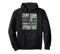 Zero Turn It's how I roll cortacésped Jardinero Bandera de Estados Unidos Sudadera con Capucha