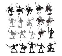 Zerodeko 1 Juego De Caballeros Y Caballos Medievales En Miniatura Soldados Modelos De Soldados Pequeños Adorno De Caballo Figuras De Caballos Pequeñas Figuras De Juguetes De