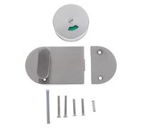 Zerodeko 1 juego de cerradura para baño - Cerradura para puerta de cabina de baño con indicador de vacante para baños públicos - Cerrojo para inodoro para instituciones comerciales, puertas