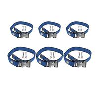 Zerodeko 1 juego de correas para patas de zancos de paneles de yeso - Bandas de nailon ajustables para los pies con tornillos para construcción, renovación, mejoras del hogar, enlucido y
