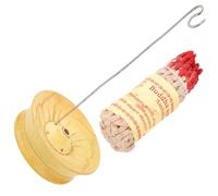 Zerodeko 1 Juego Plato de Incienso inciensos Incense Incienso perfumado Incienso de Cuerda Tejida tibetana Quemador de Incienso de Cuerda Porta Incienso Soporte de Cuerda de Incienso Madera