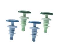 Zerodeko 1 Juego Tapones De Vino De Silicona Tapones Cónicos Para Botellas Sellado Hermético Para Vino Cerveza Y Cócteles Incluye Verdes Y Azules De Usar Y Limpiar 4 Piezas