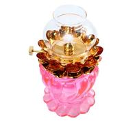 Zerodeko 1 Pc lámpara de Mantequilla lámparas de Aceite para Uso Interior la Cera se derrite candeeiro Secretaria lamparas de Mesa Calentadores lámpara de Aceite de Vidrio Rosa