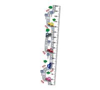 Zerodeko 1 Pc pegatinas para tabla de crecimiento para niños decoración etiqueta engomada de la altura de los niños etiqueta de la pared impermeable apliques flores Pegatina de pared