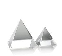 Zerodeko 1 Pieza De Pirámide De Cristal De 100 Mm del Adorno De Escritorio Experimento Óptico