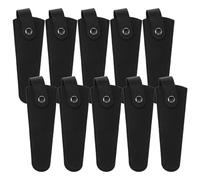 Zerodeko 10 Fundas Protectoras para Tijeras de Peluquería Negras Portaherramientas Antideslizantes Organizador para Estilistas y Jardineros Bolsa para Accesorios de Corte y Cuchillos