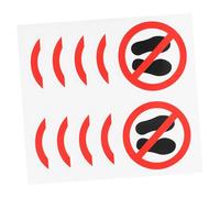 Zerodeko 10 piezas Pegatinas de Advertencia de Seguridad No Pise Autoadhesivas para Señalización de Riesgos Entornos Laborales