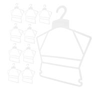 Zerodeko 10 Piezas Percha para Traje de niños Perchas de plastico Perchas para Pantalones recién Nacidos Trajes Perchero para Colgar Ropa Perchas de Ropa Perchas para Ropa de Bebe Espesar