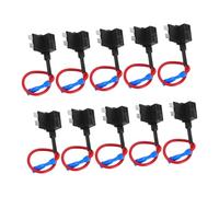 Zerodeko 10 Piezas Portafusibles para Coche con Cable de Cobre Soporte para Fusibles Micro Protección Precisa del y Fácil Instalación para Automoción Motos y Barcos