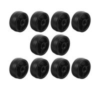 Zerodeko 10 Piezas Ruedas para Equipos de Fitness Negras PP para Gimnasio | Rodillos de Repuesto, Movilidad Suave y Silenciosa, para Máquinas de Ejercicio y Bancos en Casa o Taller