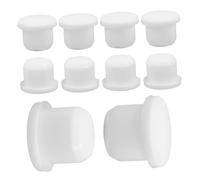 Zerodeko 10 Piezas Tapón de silicona enchufar pimentero tapón de fregadero tapón de drenaje tapón del tapa tapones de Reemplazo del tapón del tapón de sal gel de sílice blanco