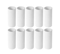 Zerodeko 10 Tubos de Cartón Blanco de Papel Kraft Reciclable para Envío y Almacenamiento de Dibujos, Pósteres y Pinturas Artísticas, Pack de 10 Unidades