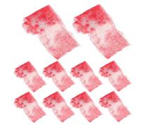 Zerodeko 10 Unidades Gasa de Sangre Roja para Halloween, Tela Ligera y Versátil Diseño Realista para Disfraces de Momia y Fiestas de Terror