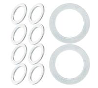 Zerodeko 100 Arandelas de Metal para Ejes de Monopatín Espaciadores de Rodamientos para Longboard y Tabla de Surf Kit de Herrajes para Patineta Alta Resistencia Compresión Uso Deportivo