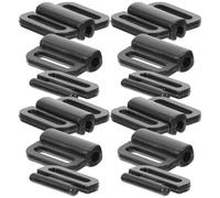 Zerodeko 100 Cierres Frontales para Sujetador de Mujer 12 Mm Negro, Hebillas de Cierre Seguro y Accesorios de Reemplazo para Sujetadores de Lactancia, Piezas de Sujetador para Costura