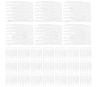 Zerodeko 100 Clips de Fijación para Pelucas de Plástico Negro, Accesorios Resistentes Que No Se Deforman ni Rompen, Ideales para Gorras Peluca y Extensiones de Cabello