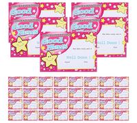 Zerodeko 100 Hojas de Papel para Impresora Certificados de Premio en Color Púrpura, Material Papel, Ideales para Estimular y Motivar a Estudiantes Aula