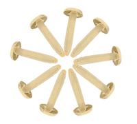 Zerodeko 100 Mini Clavitos de Dos Patas Redondos de Hierro Dorado para Manualidades Infantiles Punta Pulida sin Rebabas, Accesorios DIY para Scrapbook y Juguetes