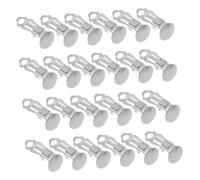 Zerodeko 100 Piezas Bases para Pendientes con Clip Redondas sin Perforar Accesorios para Fabricación de Joyas Seguros y Cómodos para Uso Diario
