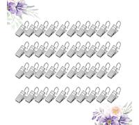 Zerodeko 100 Piezas Clip de Cortina de Hierro Plata, Soporte Multiuso | Cortinas y Valencias, Uso Doméstico en Salón, Organizador Práctico para Hogar y Decoración