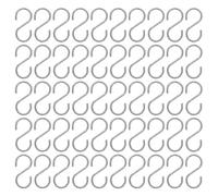 Zerodeko 100 Piezas Ganchos en Forma de S para Horno, Ganchos para Colgar Colgantes, Aleación Resistente al Calor, 0℃-1350℃, para Piezas de Cerámica y Vidrio, Cocción de Cerámica y Joyería