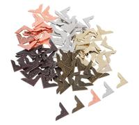 Zerodeko 100 Piezas Protector de Esquina de Libros Vintage de Hierro | Refuerzo de Bordes, Protección Diaria, Instalación Fácil, Uso Escolar y Oficina, para Cuadernos y Scrapbooks