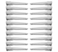 Zerodeko 100 Pinzas Metálicas para Peinar el Cabello Pinzas para Cortar el Pelo Plateadas Agarre Seguro sin Daño para Mujer Uso Profesional en Salón y Peinado Marcha