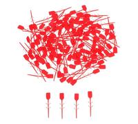 Zerodeko 100 Precintos Antimanipulación para Extintores Pasadores de Seguridad Plásticos Rojos Selladores de Plástico Autoblocantes Kit 100 Unidades para Control y Mantenimiento de