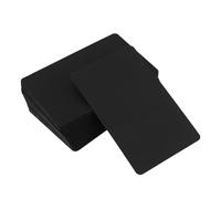 Zerodeko 100 tarjetas negras de cartulina 7x11 cm para etiquetas de precio y práctica de caligrafía en aula y bricolaje