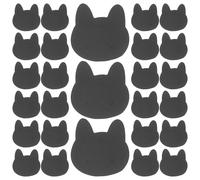 Zerodeko 100 Tarjetas Porta Joyas de Papel Negro Diseño de Gato para Exhibición y Embalaje de Pendientes, Tarjetas para Pendientes Diy, Ideales para Manualidades y Organización de Joyería