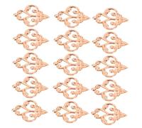 Zerodeko 100piezas Calcomanías para Muebles De Aplique Decorativo De Flores y Marco De Esquina De Chino para Cajones Armarios y Decoración De Gabinetes