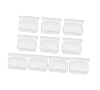 Zerodeko 10piezas Cajas de Plástico Transparente para Púas de Guitarra Contenedores de Almacenamiento Rectangulares para Organizar Púas Escenarios de Práctica o Conciertos