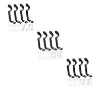 Zerodeko 12 Juegos Conjunto de código de instalación de la Cortina Soporte para Barra de Cortina Resistente Barra de la Cortina Soportes para Barra de Cortina Soporte de Barra de Cortina