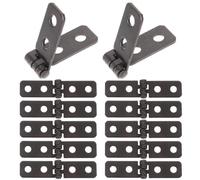 Zerodeko 12 Piezas Bisagras Plegables de Hierro 60X13 MM Negras para Muebles Pequeños Joyeros y Cajas de Madera Accesorios de Bricolaje Resistentes y Antioxidantes para Puertas y