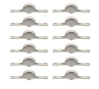 Zerodeko 12 Piezas de Rodillos Deslizantes de Hierro y Acero para Puertas Corredizas y Ventanas, Rueda para Armario y Cajón, Juego Resistente para Muebles, Uso en Puertas y Ventanas