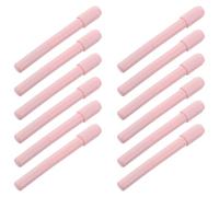 Zerodeko 12 piezas Extensores para Lápiz de Cejas con Cepillo Portátil y Estable para Aplicación Precisa Herramienta de Maquillaje de Viaje Rosa