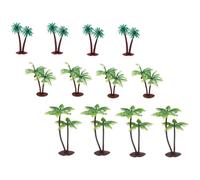 Zerodeko 12 Piezas Miniatura Modelo de Palma Realista para Paisaje de Tren Decoración de Microescena con Árboles Artificiales para Jardines Miniatura