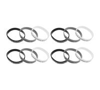 Zerodeko 12 Piezas Pulseras de Silicona Pulseras Bíblicas, con Versículos Bíblicos, para Adultos, Estudio y Reuniones Religiosas