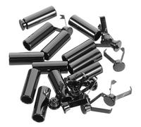 Zerodeko 12 Piezas Tope Cordón Metálico Cierre Seguro para Capuchas y Cordones Bloqueo Resistente de Aleación de Zinc Puntas Reemplazo para Ropa con Cordón Accesorio Duradero para Prendas