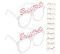 Zerodeko 12 piezas Unidades Gafas Divertidas para Despedida Soltera Accesorios para Fiesta de Novia Complemento Original para Decoración y Disfraces
