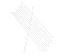 Zerodeko 12 Piezas Varilla Agitadora de Vidrio y Mezclar Líquidos para Laboratorio de 20 Cm Herramienta Transparente para Acelerar Disolución en Experimentos Científicos