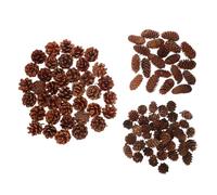 Zerodeko 120 Piezas Mini Piñas Naturales para Decorar Conos de Pino Secos para Manualidades Relleno de Jarrón y Adornos Rústicos para Navidad Bodas y Guirnaldas