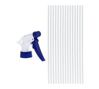 Zerodeko 15 Boquillas Pulverizadoras de Plástico Azul para Botellas Rociadoras, Función Práctica y Alta Aplicabilidad, Paquete de 15 Piezas para Jardinería y Limpieza