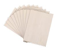 Zerodeko 18 Piezas Tablero de Madera Portátil para Tejer Macramé Muescas, Diseño Rectangular Rústico, Fácil de Usar Estudiantes en Creación de Patrones