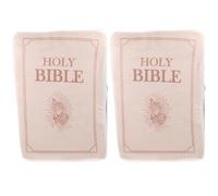 Zerodeko 2 Almohadas con Forma de Libro de la Santa Biblia, cojín de Peluche con Forma de Libro de Las Escrituras.