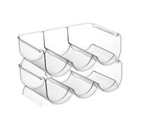 Zerodeko 2 Botelleros para Vino Doble Enfriador Transparente para Despensa Abridor De Botellas De Agua Y Alcohol para Bebidas Armario Botellero Transparente para Mascotas