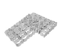 Zerodeko 2 cortadores de galletas con forma de pez de 25 cavidades, cortadores de galletas mini de acero inoxidable para caseras, estampador de de metal para aperitivos de fiesta y repostería